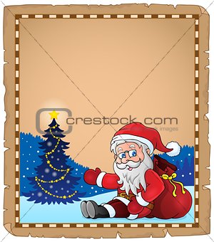 Santa Claus subject parchment 1