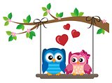 Valentine owls theme image 6