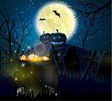 Halloween spooky background