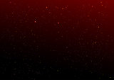 Dark red night sky and gold stars background