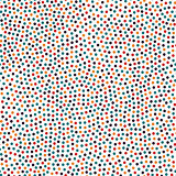 Dotted bright colorful seamless pattern. Polka dot hand drawn background. Retro memphis style - fashion 80-90s