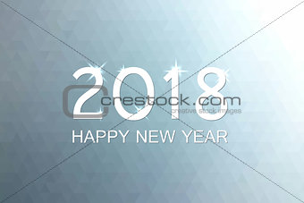 Happy New 2018 Year background. Christmas banner, card.