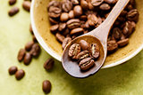 Fresh coffee beans