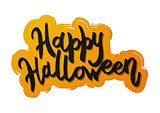 Happy Halloween message design background.