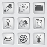 Car part and service icons set 2.