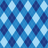 Argyle pattern blue rhombus seamless texture