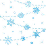 Background snowflakes vector