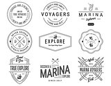 Black on White Sea Badges Vol. 1 for any use