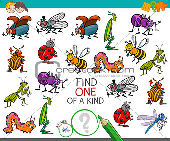 one of a kind game with insect characters