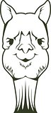 Lama portrait logo