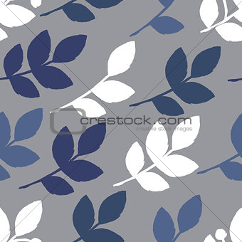 Seamless background with natural motifs