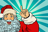 Santa Claus Christmas character shows up