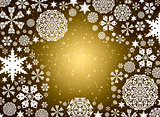 Golden Background With Stars