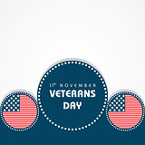 Illustration of veterans day greeting