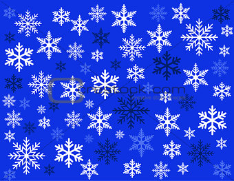 snowflakes vector illustration art 