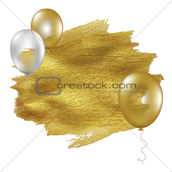 Golden Blot With Balloons
