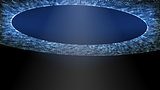 Vector image UFO light beam, aliens futuristic spacecraft