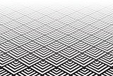 Geometric pattern. Diminishing  perspective view. 