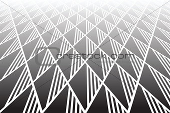 Geometric pattern. Perspective view. 