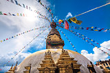 Bodhnath stupa in Kathmandu valley, Nepal