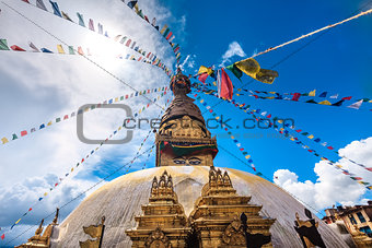 Bodhnath stupa in Kathmandu valley, Nepal