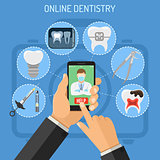 Online dentistry concept
