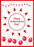 Poland Independence Day templates for your design. Brochure, flyer, greeting card, invitation, poster. Isolated on white background. Vector illustration.