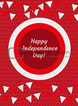 Poland Independence Day templates for your design. Brochure, flyer, greeting card, invitation, poster. Isolated on white background. Vector illustration.