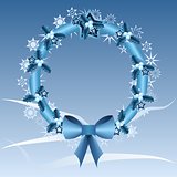 Blue Christmas wreath