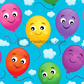 Seamless background with balloons 4