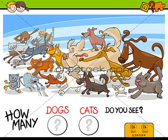 how many dogs and cats activity game