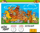 how many cats and dogs activity game