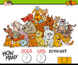 counting cats and dogs activity game