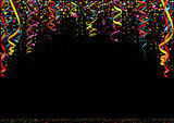 Happy New Year Colorful Confetti Background