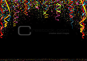 Happy New Year Colorful Confetti Background