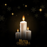Christmas candle background