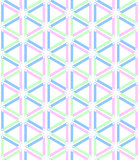 Seamless triangles and hexagons pattern. 