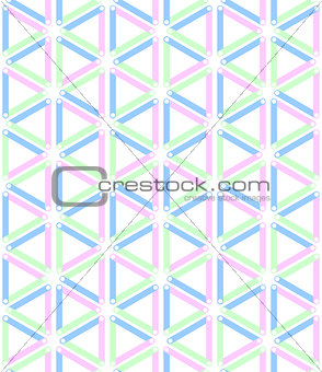 Seamless triangles and hexagons pattern. 