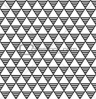 Seamless diamonds and triangles pattern. 