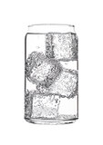 Glass of sparkling water soda drink lemonade