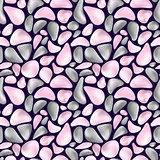 pattern with gray and pink stones