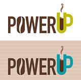 Vector illustration of Power Up concept 