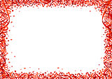 Red Confetti Background