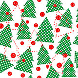 Christmas template wrapping paper in patchwork style
