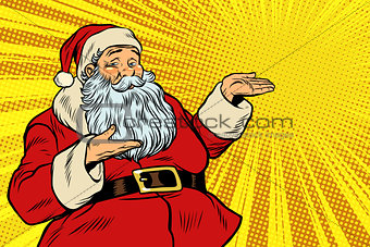 Santa Claus copy space template