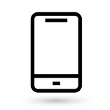 Mobile phone linear icon