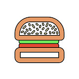 Burger line icon