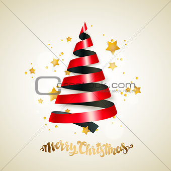 ribbon Christmas tree