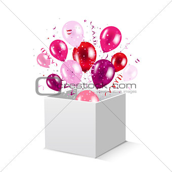 Box And Balloons