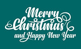 White text Marry Christmas and Happy New Year